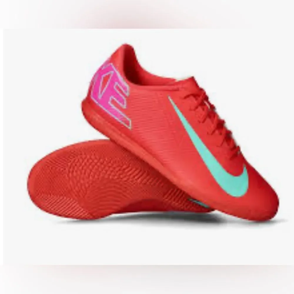 Nike Mercurial Vapor 16 Club indoor cleats shoes Ember Glow Aurora Green 7.5